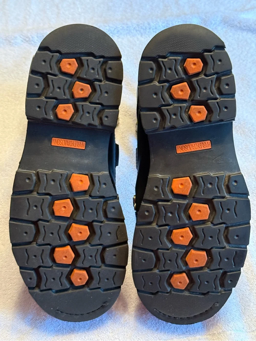 Men’s Harley Davidson Brake Light MC Boots. Leather Uppers,Twin Zippers. 11 1/2